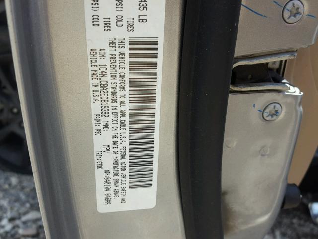 1C4NJCBA2ED819392 - 2014 JEEP COMPASS SP Boz foto 10