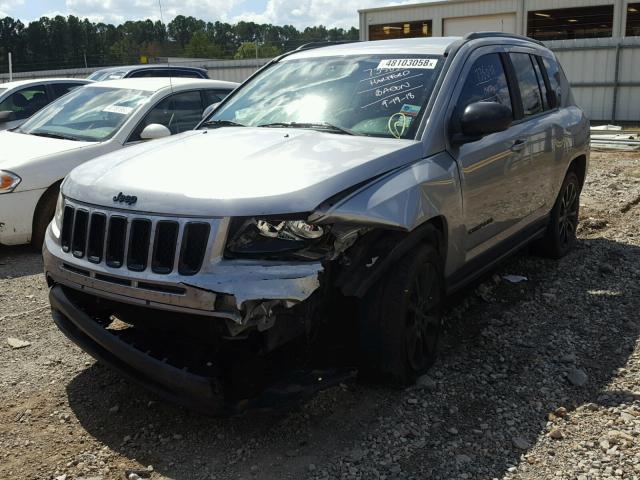 1C4NJCBA2ED819392 - 2014 JEEP COMPASS SP GRAY photo 2