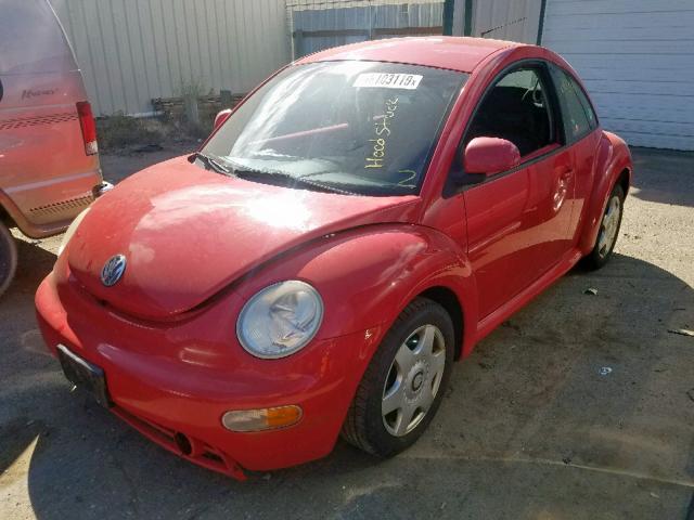 3VWBB61C0WM011338 - 1998 VOLKSWAGEN NEW BEETLE წითელი ფოტო 2