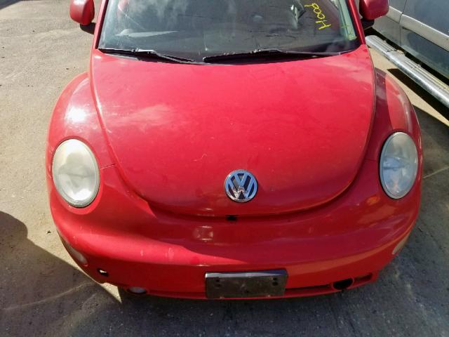 3VWBB61C0WM011338 - 1998 VOLKSWAGEN NEW BEETLE წითელი ფოტო 7