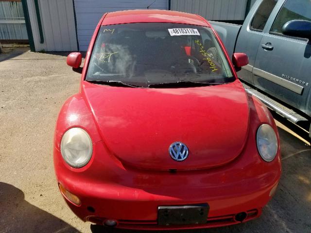 3VWBB61C0WM011338 - 1998 VOLKSWAGEN NEW BEETLE წითელი ფოტო 9