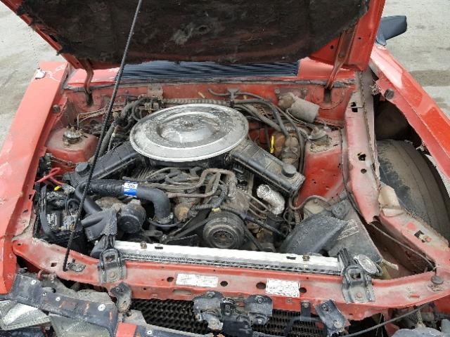 1FABP27M3EF152924 - 1984 FORD MUSTANG GL RED photo 7