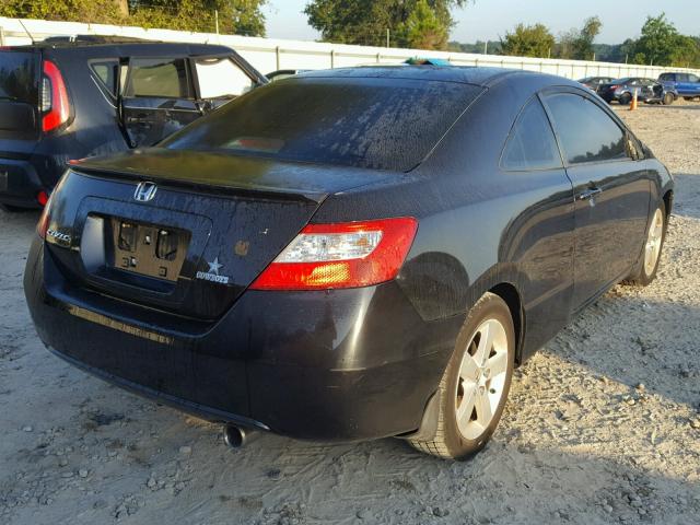 2HGFG12948H575038 - 2008 HONDA CIVIC EXL BLACK photo 4