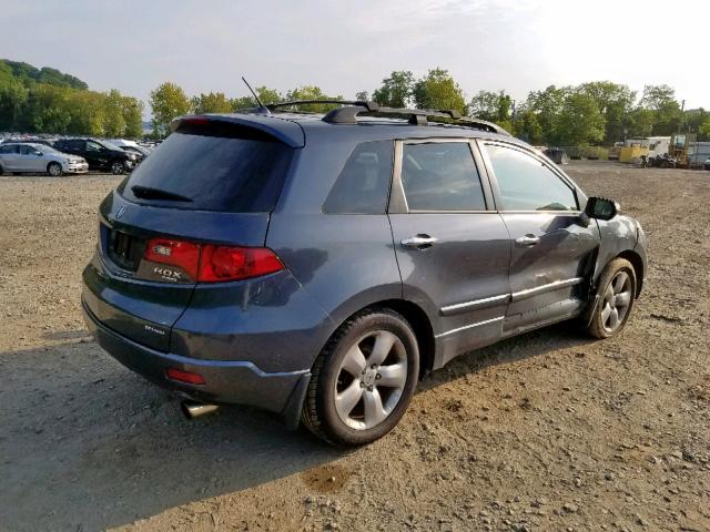 5J8TB18537A002327 - 2007 ACURA RDX TECHNO GRAY photo 4