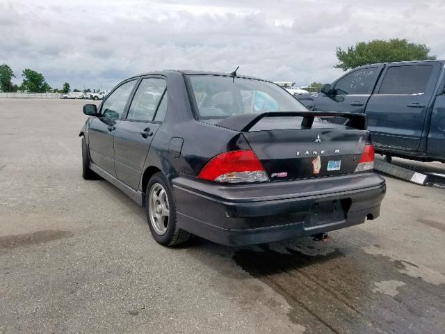 JA3AJ86E93U014199 - 2003 MITSUBISHI LANCER OZ BLACK photo 3