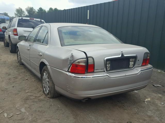 1LNHM86S05Y619894 - 2005 LINCOLN LS SILVER photo 3