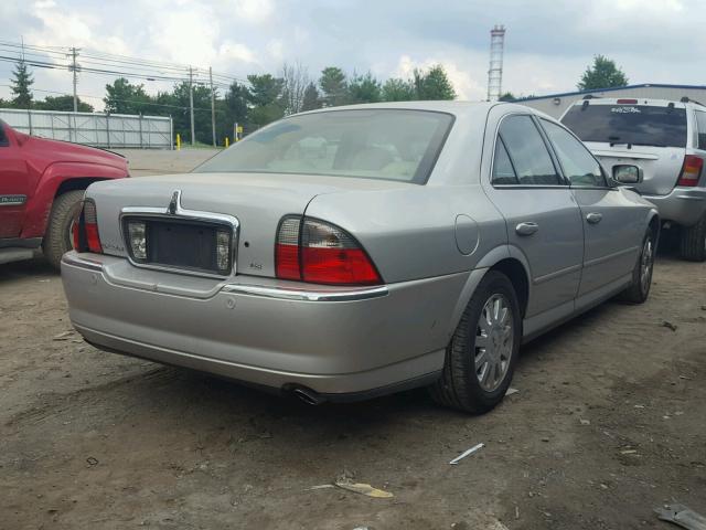 1LNHM86S05Y619894 - 2005 LINCOLN LS SILVER photo 4