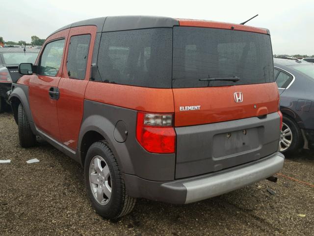 5J6YH28564L035681 - 2004 HONDA ELEMENT EX ORANGE photo 3