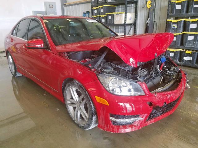 WDDGF4HB0DR263641 - 2013 MERCEDES-BENZ C 250 RED photo 1