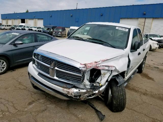 1D7HU18268J215204 - 2008 DODGE RAM 1500 S WHITE photo 2