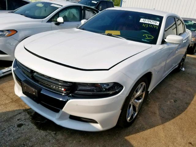 2C3CDXCT7FH914903 - 2015 DODGE CHARGER R/ WHITE photo 2
