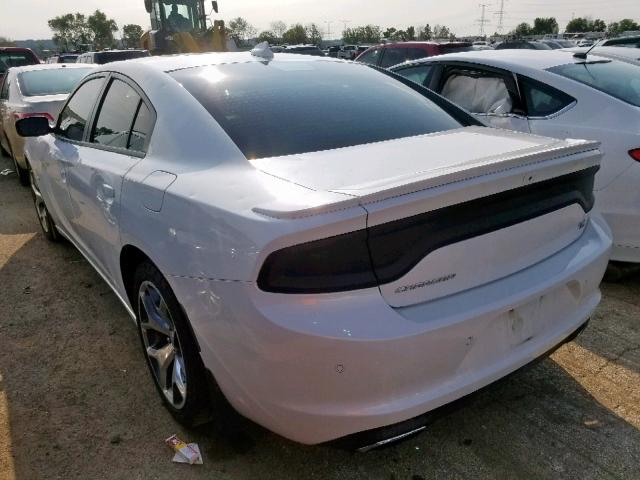 2C3CDXCT7FH914903 - 2015 DODGE CHARGER R/ WHITE photo 3