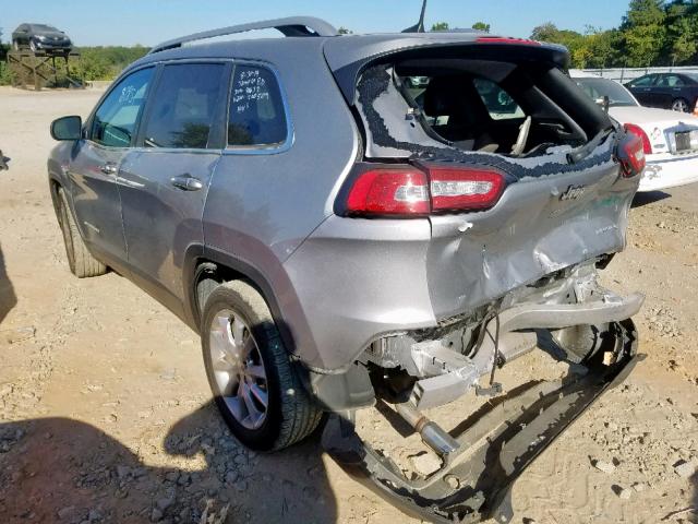 1C4PJLDB6GW200509 - 2016 JEEP CHEROKEE L SILVER photo 3