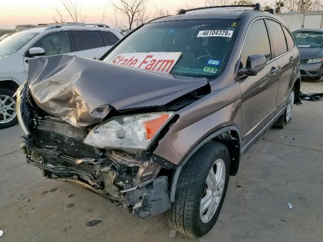 5J6RE3H71BL036836 - 2011 HONDA CR-V EXL BROWN photo 2