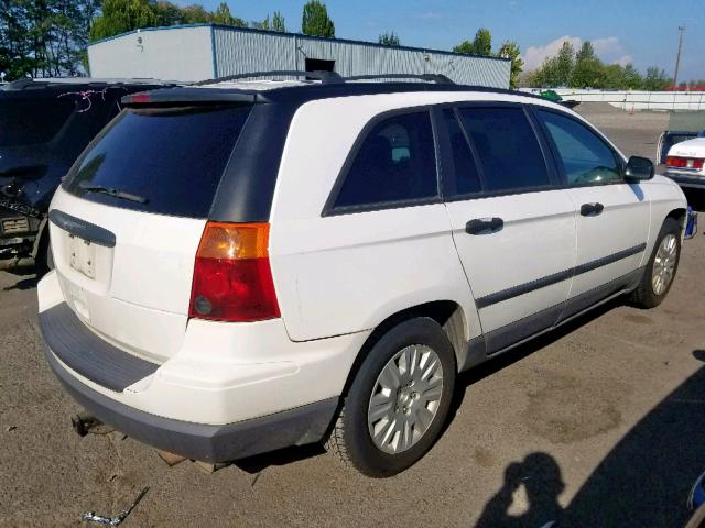 2C8GM48L95R311043 - 2005 CHRYSLER PACIFICA WHITE photo 4