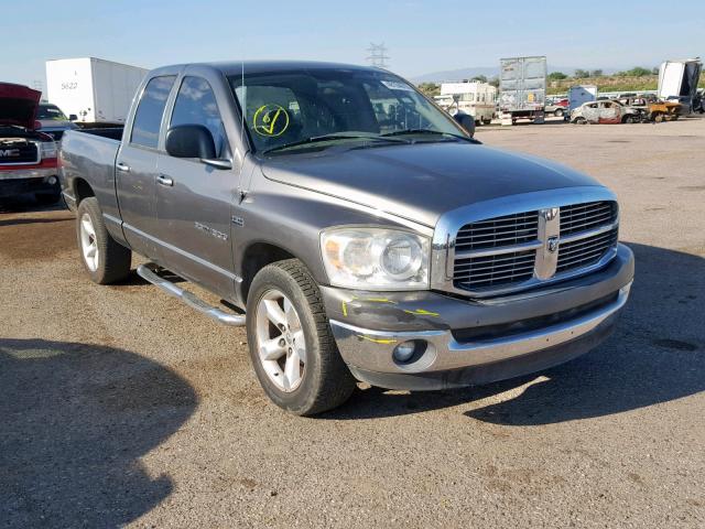 1D7HA18247S236196 - 2007 DODGE RAM 1500 S GRAY photo 1