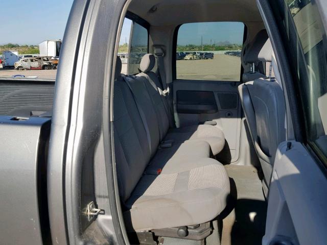 1D7HA18247S236196 - 2007 DODGE RAM 1500 S GRAY photo 6