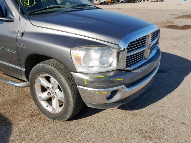 1D7HA18247S236196 - 2007 DODGE RAM 1500 S GRAY photo 9