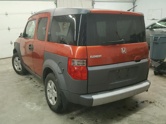 5J6YH28594L028417 - 2004 HONDA ELEMENT EX ORANGE photo 3