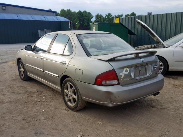 3N1AB51D62L711787 - 2002 NISSAN SENTRA SE- SILVER photo 3