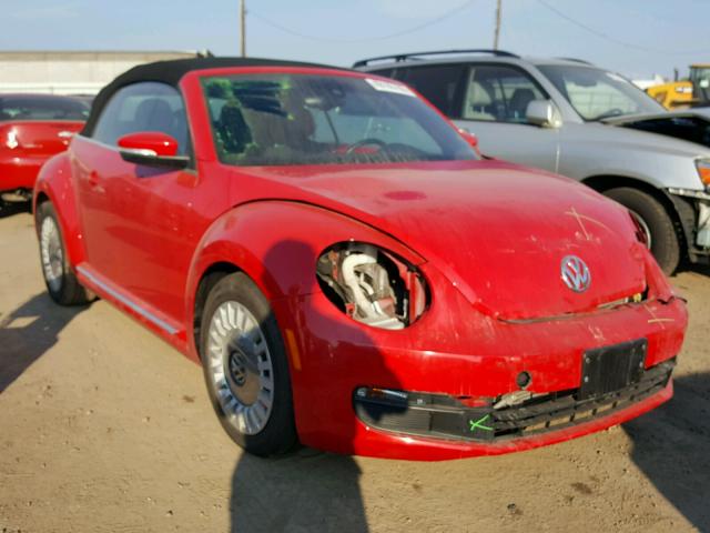 3VW517AT7GM806541 - 2016 VOLKSWAGEN BEETLE S/S RED photo 1
