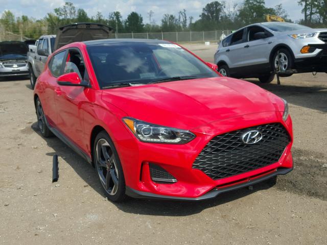 KMHTH6AB7KU010296 - 2019 HYUNDAI VELOSTER T RED photo 1