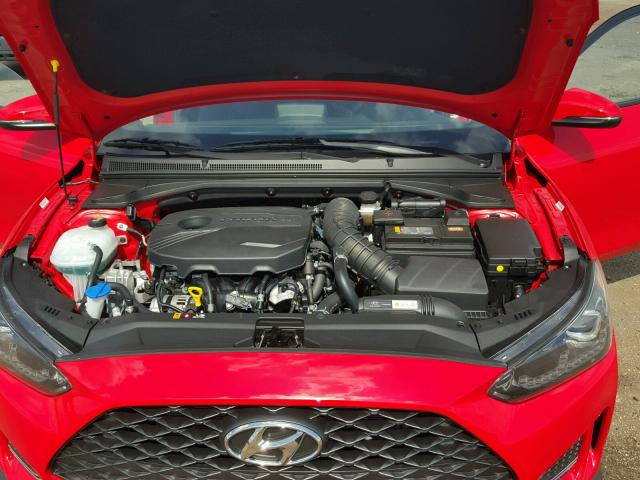 KMHTH6AB7KU010296 - 2019 HYUNDAI VELOSTER T RED photo 7