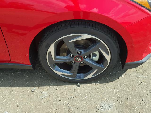 KMHTH6AB7KU010296 - 2019 HYUNDAI VELOSTER T RED photo 9