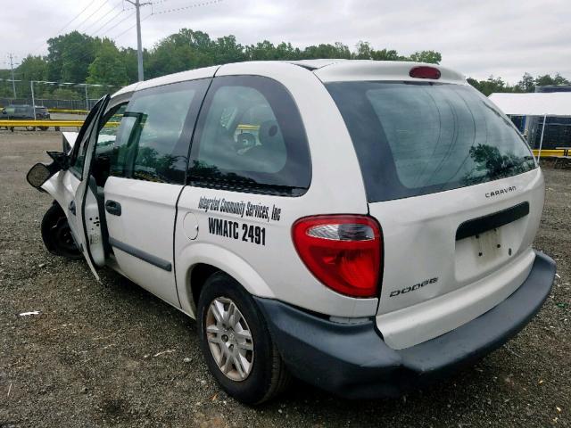 1D4GP25R77B116861 - 2007 DODGE CARAVAN SE WHITE photo 3