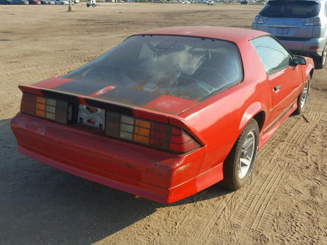 1G1FP23T1NL150799 - 1992 CHEVROLET CAMARO RS RED photo 4