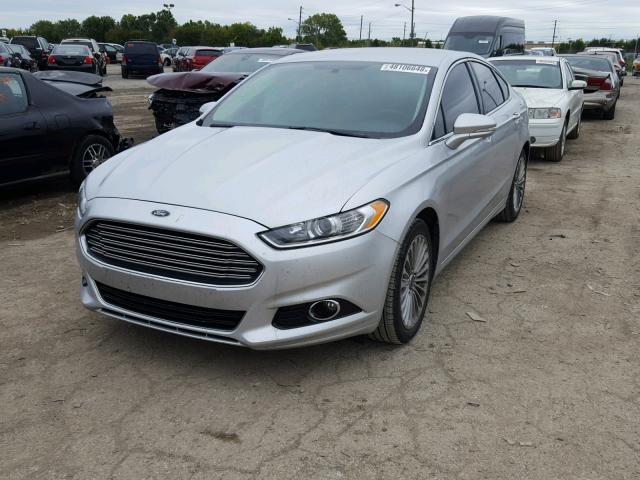 3FA6P0K96ER318056 - 2014 FORD FUSION TIT SILVER photo 2