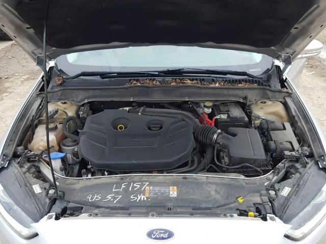 3FA6P0K96ER318056 - 2014 FORD FUSION TIT SILVER photo 7