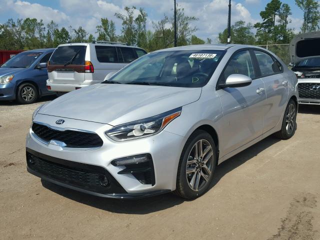 3KPF34AD4KE012172 - 2019 KIA FORTE GT L SILVER photo 2