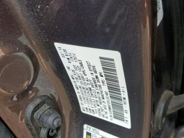 5J6RM4H70FL051486 - 2015 HONDA CR-V EXL TAN photo 10