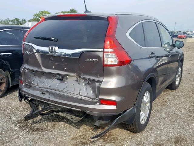 5J6RM4H70FL051486 - 2015 HONDA CR-V EXL TAN photo 4