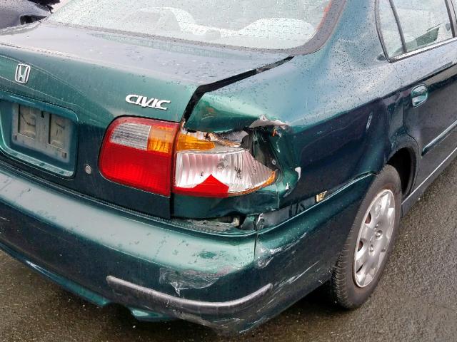 2HGEJ6618YH564719 - 2000 HONDA CIVIC BASE Yaşıl foto 9
