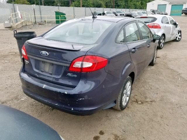 3FADP4BJ8DM122723 - 2013 FORD FIESTA SE GRAY photo 4