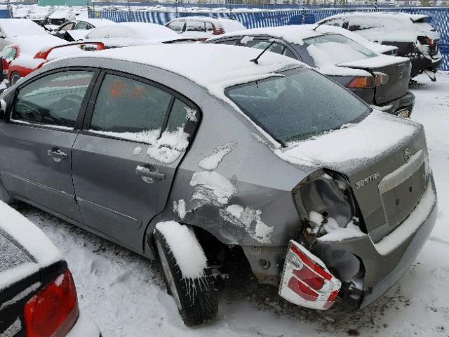 3N1AB6AP8AL703334 - 2010 NISSAN SENTRA 2.0 GRAY photo 3