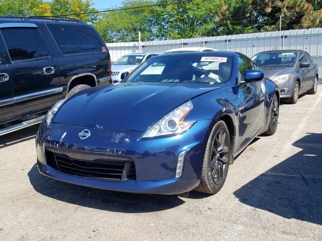 JN1AZ4EH5FM441370 - 2015 NISSAN 370Z BASE BLUE photo 2