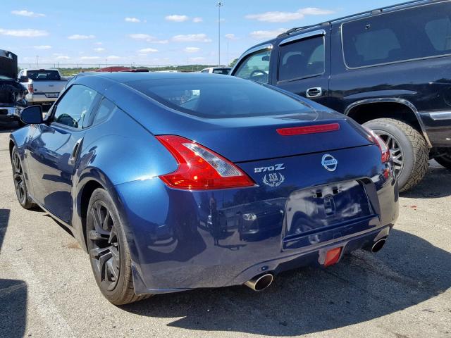 JN1AZ4EH5FM441370 - 2015 NISSAN 370Z BASE BLUE photo 3