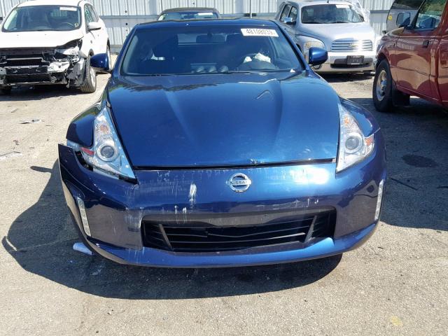 JN1AZ4EH5FM441370 - 2015 NISSAN 370Z BASE BLUE photo 9