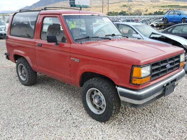 1FMCU12T3KUC60835 - 1989 FORD BRONCO II RED photo 1