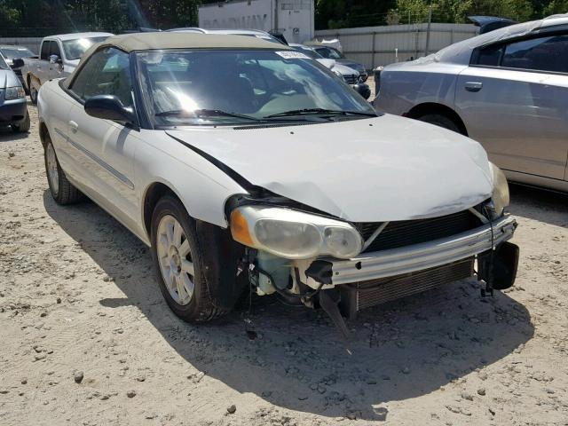 1C3EL75R34N167172 - 2004 CHRYSLER SEBRING GT WHITE photo 1