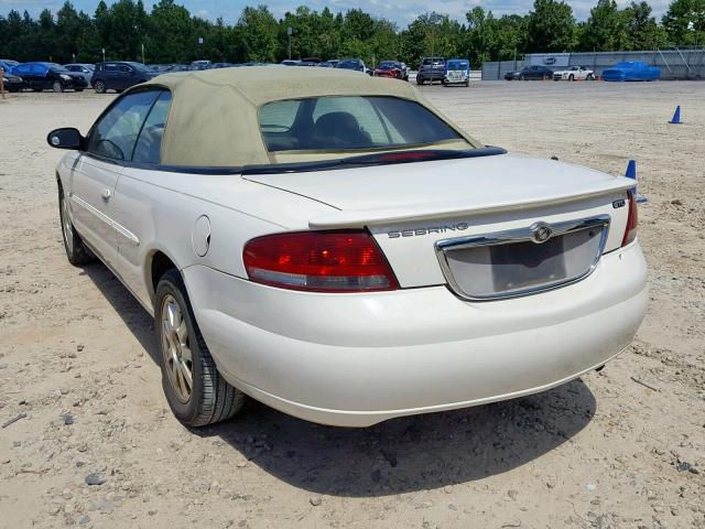 1C3EL75R34N167172 - 2004 CHRYSLER SEBRING GT WHITE photo 3