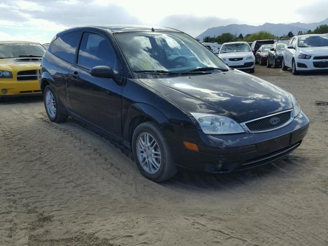 1FAFP31N77W331141 - 2007 FORD FOCUS ZX3 BLACK photo 1