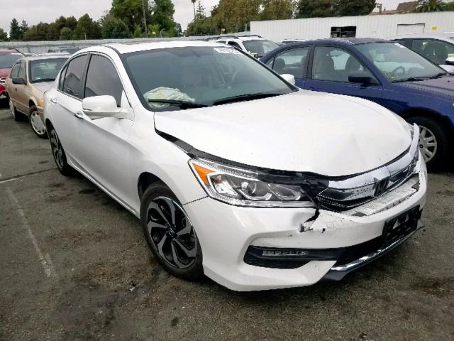 1HGCR2F89HA147503 - 2017 HONDA ACCORD EXL WHITE photo 1