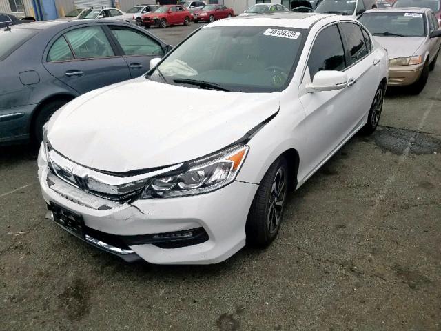 1HGCR2F89HA147503 - 2017 HONDA ACCORD EXL WHITE photo 2