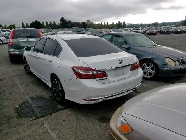 1HGCR2F89HA147503 - 2017 HONDA ACCORD EXL WHITE photo 3