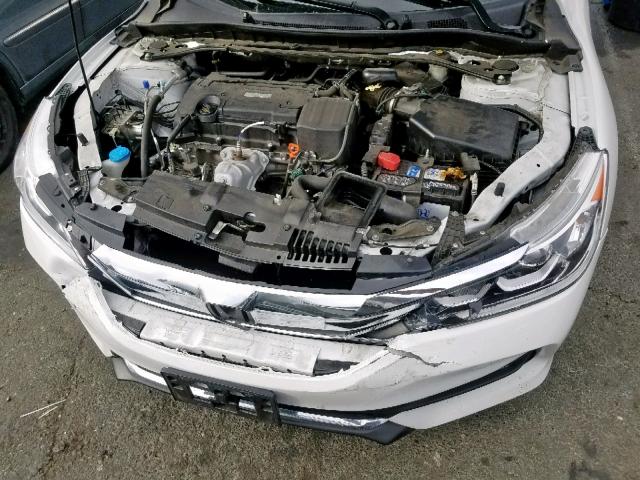 1HGCR2F89HA147503 - 2017 HONDA ACCORD EXL WHITE photo 7