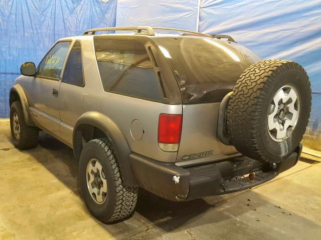 1GNCT18WXWK230586 - 1998 CHEVROLET BLAZER BEIGE photo 3